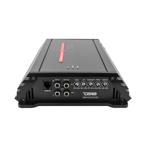 DS18 ZR 1-Channel Class D Amplifier 1000 Watts RMS-1 Ohm