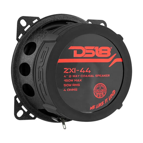 DS18 ZXI 4" 2-Way Coaxial Speakers with Kevlar Cone | 50 Watts RMS 4-Ohm