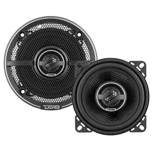 DS18 ZXI 4" 2-Way Coaxial Speakers with Kevlar Cone | 50 Watts RMS 4-Ohm