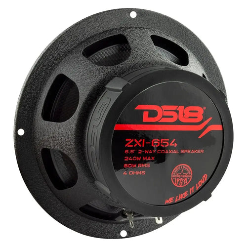 DS18 6.5" 2-Way Coaxial Speakers with Kevlar Cone | 80W RMS 4-Ohm