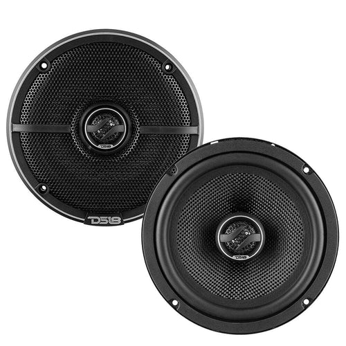DS18 6.5" 2-Way Coaxial Speakers with Kevlar Cone | 80W RMS 4-Ohm