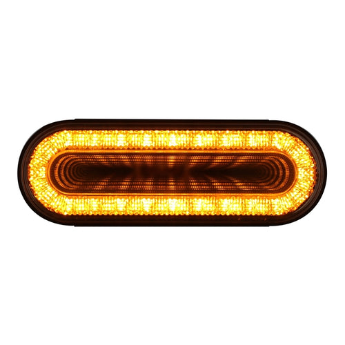24 Led 4" Oval "Mirage" Turn Signal Light - Amber Led/Clear Lens
