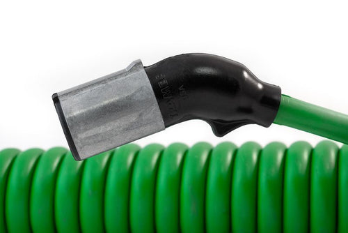 Sonogrip ABS Cable - 15ft Coiled, 12" Leads, Straight/Angled Zinc Plugs