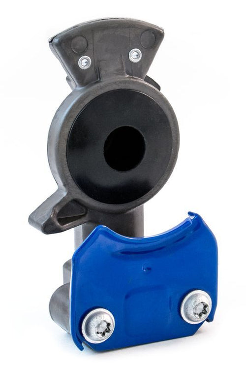 Blue Anodized Standard Gladhand, Service, Rubber Seal