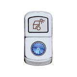 "Load Light" Rocker Switch Cover With Blue Crystal