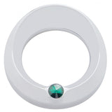 Freightliner/Peterbilt Signature Speed/Tachometer Gauge Cover W/ Visor - Green Diamond