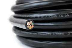Trailer Cable, Black, 6/12 and 1/10 GA, 50ft