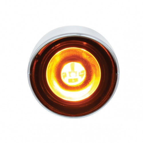 3 High Power LED 1” Clearance/Marker Light with Visor - Amber