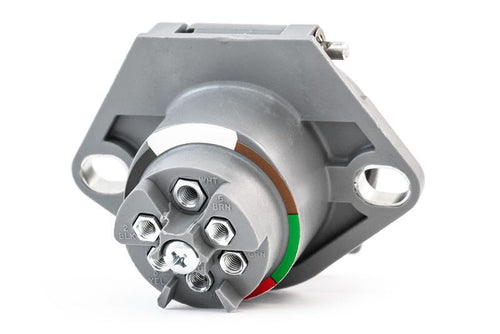Tramec Small Style Two Hole Receptacle, 90-Degree Connection, Split Pin