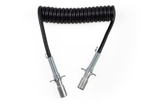 Tramec 6 Way Coiled Cable - 10ft with 1 Metal Plugs