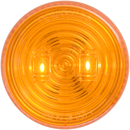 Yellow marker/clearance 2 Led light 2.5" 12V