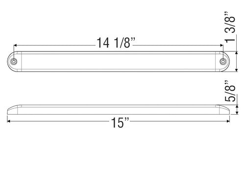 15' Red Identification Light Bar