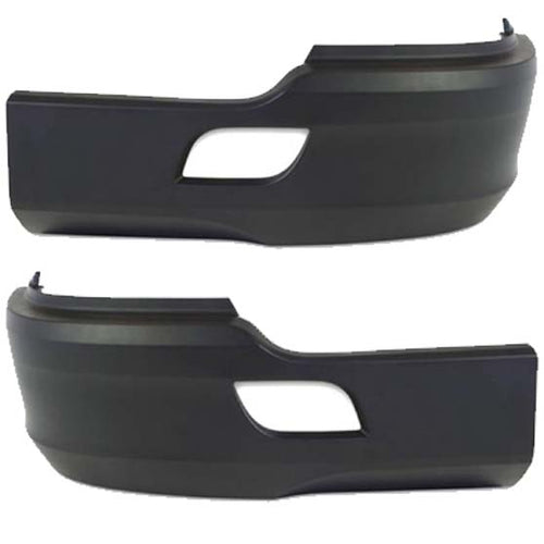 Black Bumper Assembly Set Fits Kenworth T680 (2011-2022 Old Gen) Driver & Passenger Side