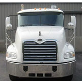 Bumper 18" Chrome Mack CX Series Vision Set Back Axle (2001-2004) w/ Tow, Step & Fog Light Holes