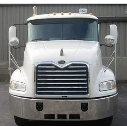 Bumper 18" Chrome Mack CX Series Vision Set Back Axle (2001-2004) w/ Tow, Step & Fog Light Holes