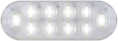 Clear back-up light, recess mount, standard 2-pin connection, 12V