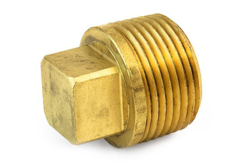 Tramec Square-Head Pipe Plug, Cored, 1/2"