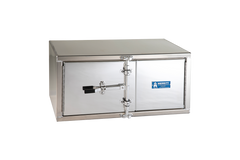 Merritt 24"H x 24"D x 48"L Underbody Cam Lock Tool Box Smooth Aluminum Double Door