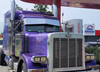 10‑1/2” to 12” Stainless Steel Visor for Peterbilt 357, 378, 379, 386, 389 – 6 Hidden Light Holes