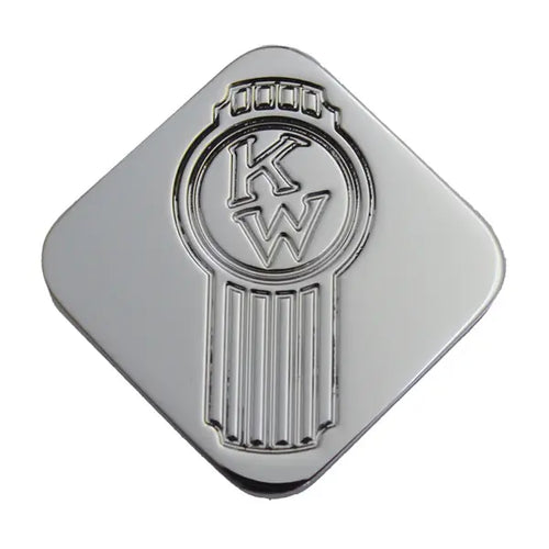 KW Logo Octagon White 108 Tractor & Trailer Air Valve Knobs