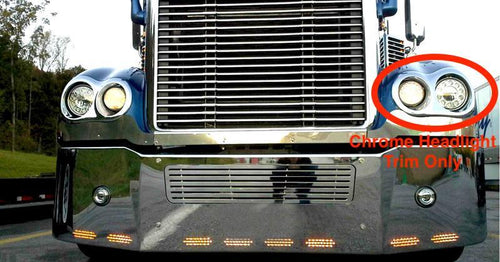 Chrome Headlight Bezel (Driver Side) fits Freightliner Coronado