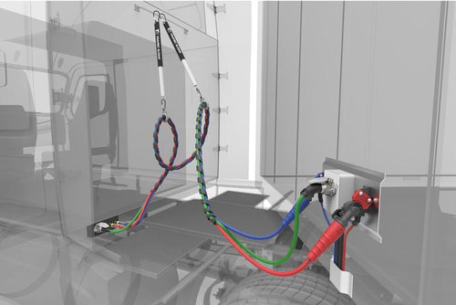 FleetSet Series 3 – 3-in-1 Premium Spiral Wrap with Red & Blue Hose, 15', X31G Hose Grips, Sonogrip ABS Cable, X31HT Tender Kit, X31C Wide Body Clamp