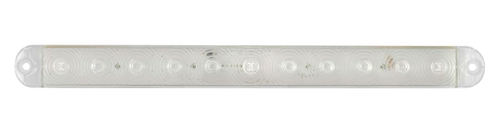 Clear Lens Red Identification Light Bar 15"