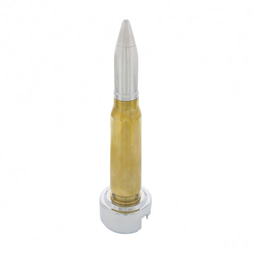 50 Caliber Bullet Style Thread-On Gearshift Knob With 13/15/18 Speed Adapter