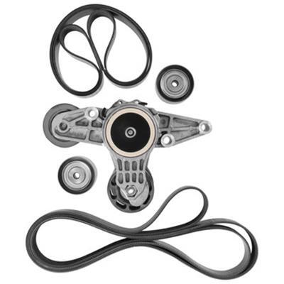 Dayco Heavy-Duty Serpentine Belt Kit Fits Freightliner, Western Star, 2010-2019, 122SD, 4900EX, 4900FA, 4900SA, 5700XE, 6900XD, Cascadia, Coronado, Detroit Diesel DD15, DD16, Liter 14.8, 15.6