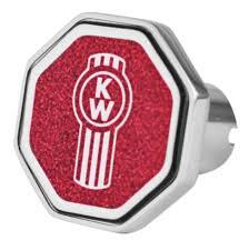 Kenworth Logo Octagon Knob Metallic Red 481*
