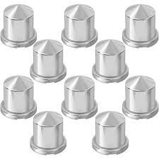 Pointed Chrome Plastic Push-On Lug Nut Cover 5/8'' & 15mm''