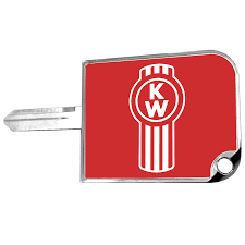 Rectangular Big Key Cover KW Logo Red