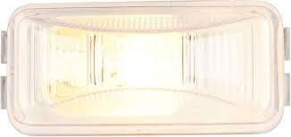 Small Rectangular Single Bulb Sealed Marker Light Clear