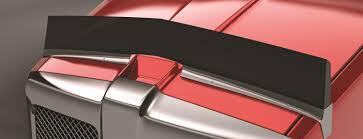 Aeroshield II Smoke 84-18 fits Kenworth T800,W900S W900B Slope & STD Hood bug deflector