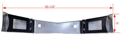 16" Chrome Bumper Fits Peterbilt 579,587 2012-2025 with Brackets