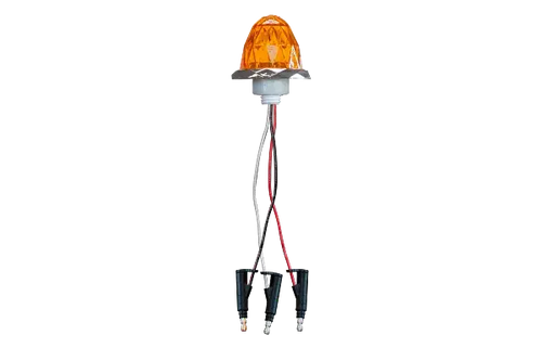 Mid Size Hero Watermelon Jewel Light with Amber Lens and Amber LEDs