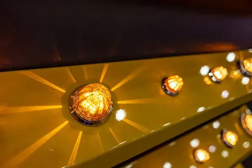 Mid Size Hero Watermelon Jewel Light with Amber Lens and Amber LEDs