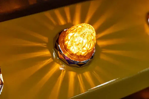 Mid Size Hero Watermelon Jewel Light with Amber Lens and Amber LEDs
