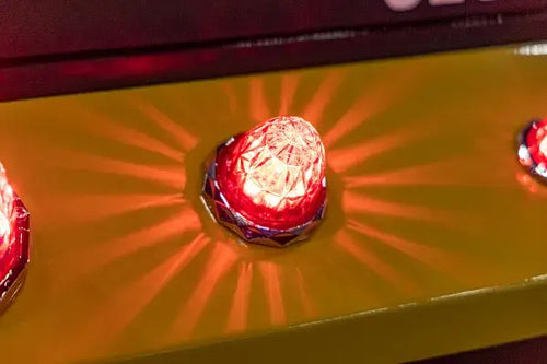 Mid Size Hero Watermelon Jewel Light with Red Lens and Red LEDs
