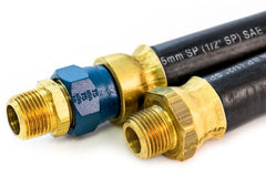 Tramec 1/2" MAXXDuty Hose Assembly,  3/8" Fixed 3/8" Swivel, 26"
