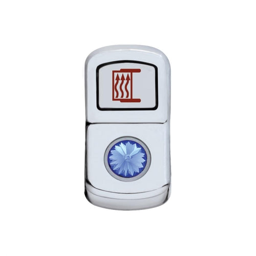 "Mirror Heat" Rocker Switch Cover - Blue Diamond