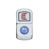 "Mirror Heat" Rocker Switch Cover - Blue Diamond