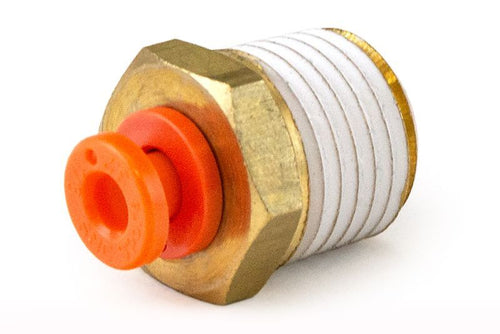 Straight Male Connector, 1/8"x1/16", Single Pack