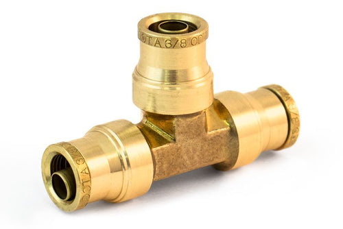 Union Tee Push Lock Fitting Tube 1/2"