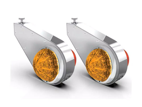 Watermelon Mirror Light Brackets Chrome (Pair)