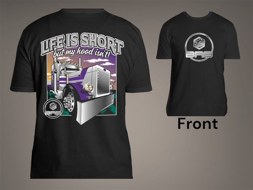 T-Shirt Life is Short Peterbilt BRB Size M
