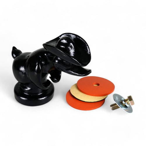Cowboy Duck Black Ornament