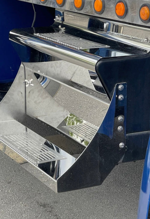 40” Stainless Steel Battery Box Covers only with Step and anti-slip fits KW Aero