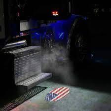 Trux Oval USA Flag Projector LED Door Light For Kenworth/Peterbilt – Driver Side | 13 Diodes