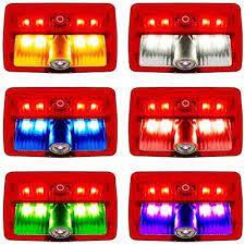 Trux Rectangle USA Flag Projector LED Door Light For Kenworth/Peterbilt  Passenger Side 13 Diodes
